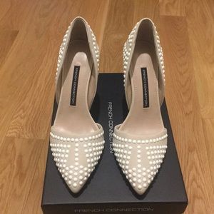 French Connection Winter White Heels